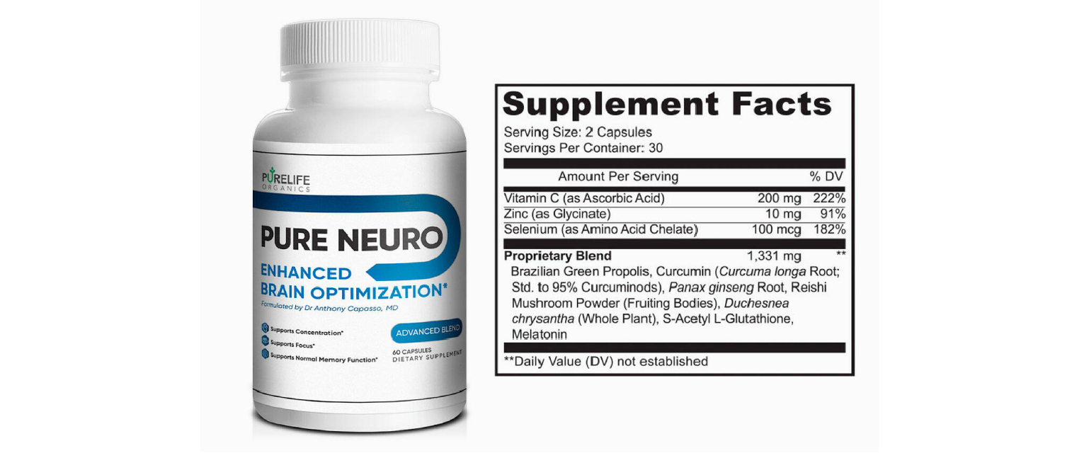 Pure Neuro Supplement Facts